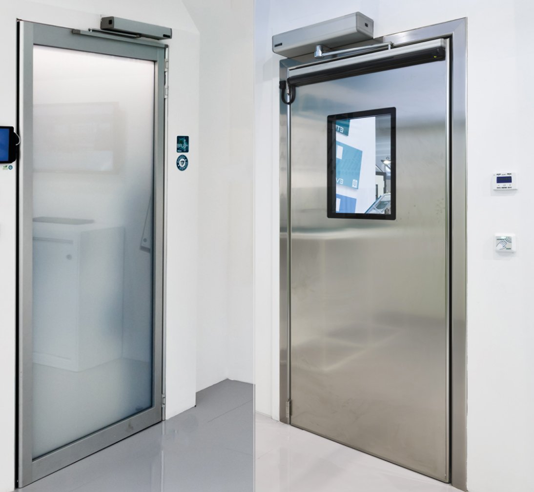 Label Swing door automation for internal door